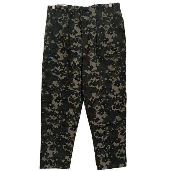 AMADI x Anthropologie Camo Floral‎ Print Pants - Size M - NWT - Picture 1 of 9